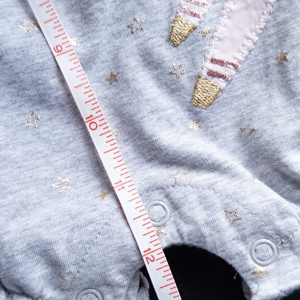 Mud Pie Baby Girl 0-3m Unicorn‎ Bubble Romper Gold Tulle Summer